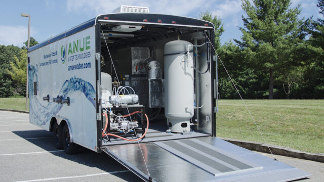 Equipment still frame for a wastewater technology company.
